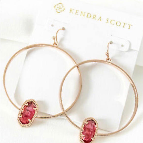 Kendra Scott Jewelry - New Kendra Scott Elora Hoop Earrings in Rose Gold